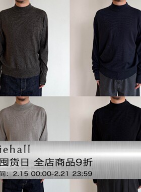 Anniehall25fw base layer knitwear保温层小高领羊毛针织衫打底
