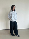 Anniehall24ss zipped hoodie重磅宽松立体裁剪解构拉链连帽卫衣