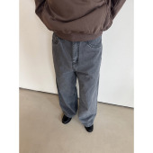 workwear jeans水洗蜡染做旧五袋工装 牛仔裤 Anniehall25fw 休闲裤