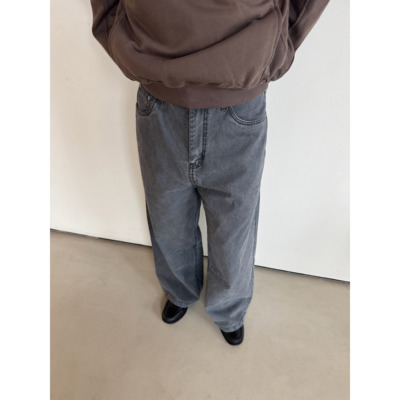 水洗蜡染做旧五袋工装牛仔休闲裤
