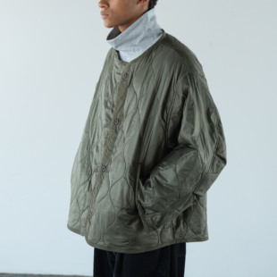 Anniehall 24fw liner jacket轻薄内胆绗缝军事风格开衫外套复古