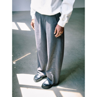 脚扭缝水洗卫裤 Anniehall25fw sweatpants须边裤 hem distressed
