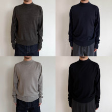 Anniehall25fw base layer knitwear保温层小高领羊毛针织衫打底