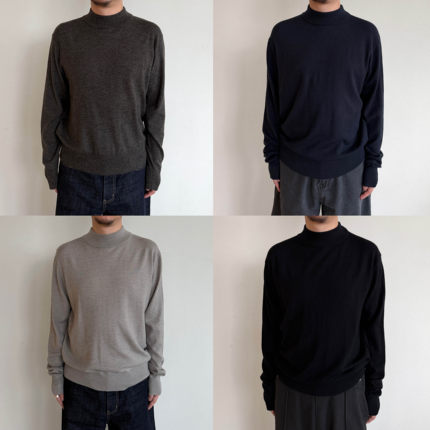 Anniehall25fw base layer knitwear保温层小高领羊毛针织衫打底