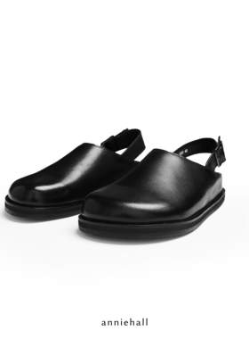 Anniehall25fw Birk leather shoes北欧气质带跟勃肯皮鞋头层牛皮