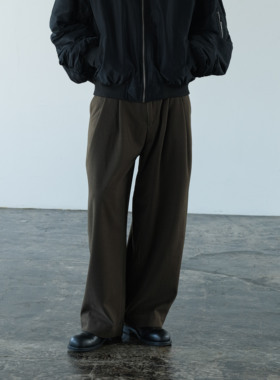 Anniehall24fw 一条过冬自发热 重磅加厚保暖复古毛呢西裤