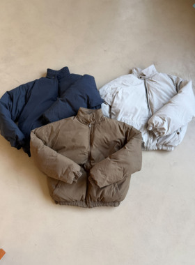 Anniehall25fw 90s复古哈灵顿棉服翻领立领两种穿法加厚保暖复古