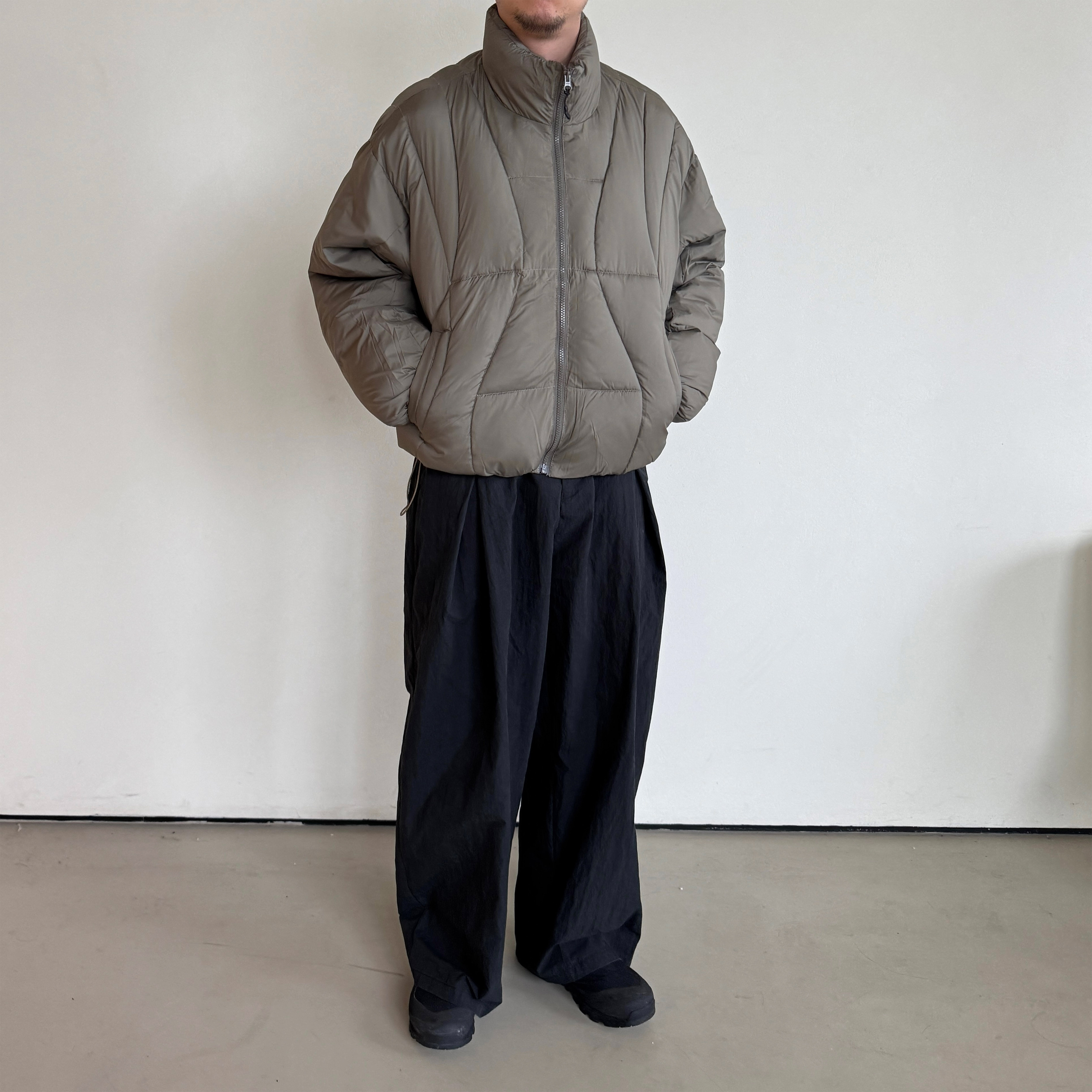 索罗娜棉填充解构拼接棉服外套