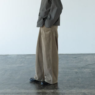 高质感宽松保暖 slacks复古灯芯绒长裤 Anniehall24fw corduroy