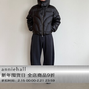 Anniehall25fw curved sweatpants秋冬保命加绒弯刀卫裤西裤保暖