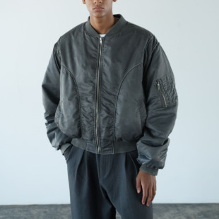 flight jacket水洗做旧染色复古飞行夹克MA1 Anniehall24fw