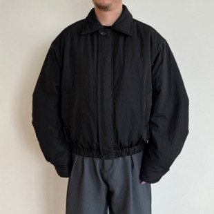 索罗娜棉翻领夹克 jacket复古夹薄棉衣弯刀袖 Anniehall24fw lapel