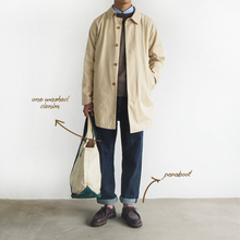 mac coat 单排扣风衣中长款卡其色深蓝色男女文艺日系秋冬外套