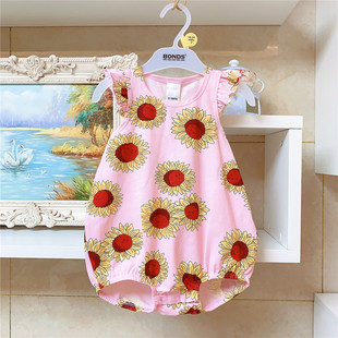 包屁女ins风国内现货 夏季 澳洲bonds邦芝高级童装 婴儿连体衣爬服