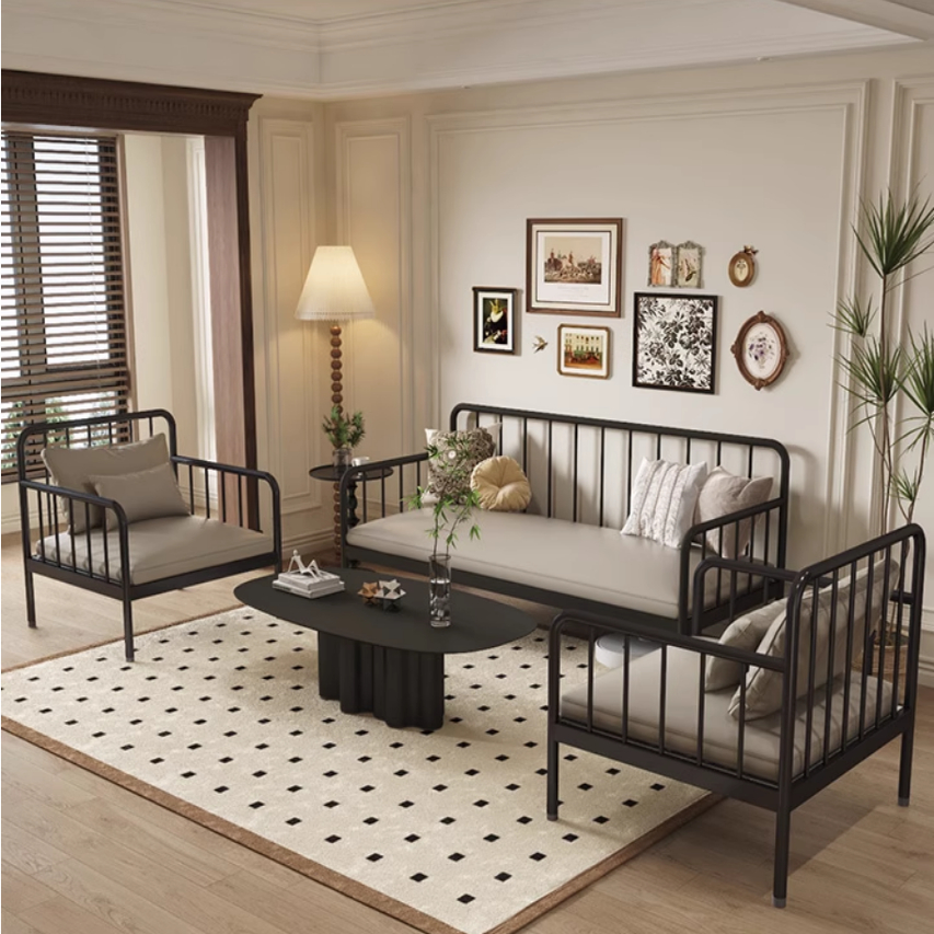 金万豪法式铁艺沙发组合