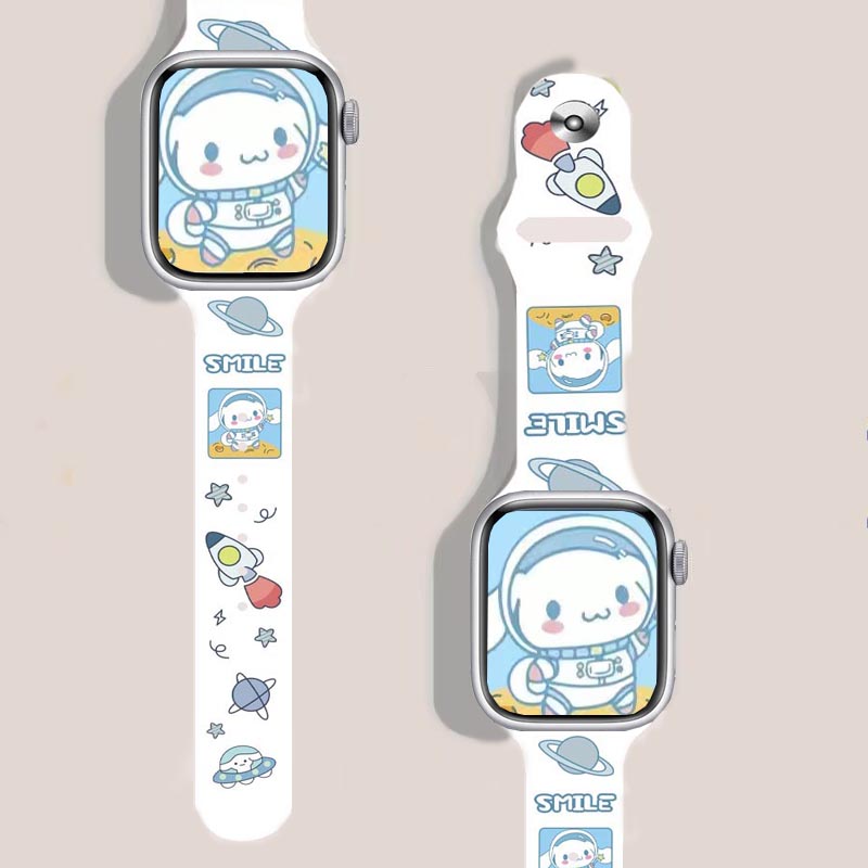 适用华强北S10手表ultra46顶配版s9智能手表带硅胶印花watch腕带