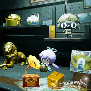 暗区突围雷诺伊尔手办大金狮模型机密文件男团人物茶壶主客房钥匙