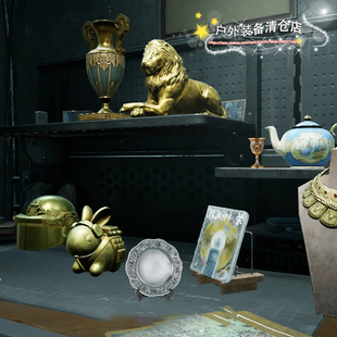 暗区突围书包挂件主客房钥匙限时万能钥匙蓝卡挂饰大金狮模型手办