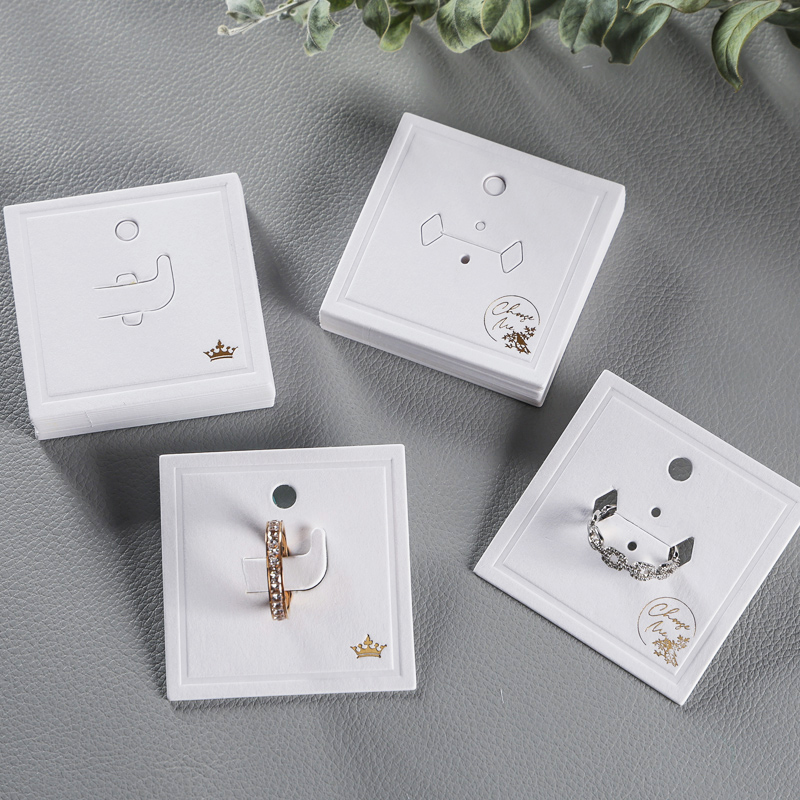 饰品配件定做白卡戒指包装卡现货