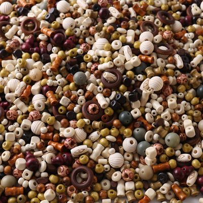 新中式原木珠菩提混搭串珠散珠