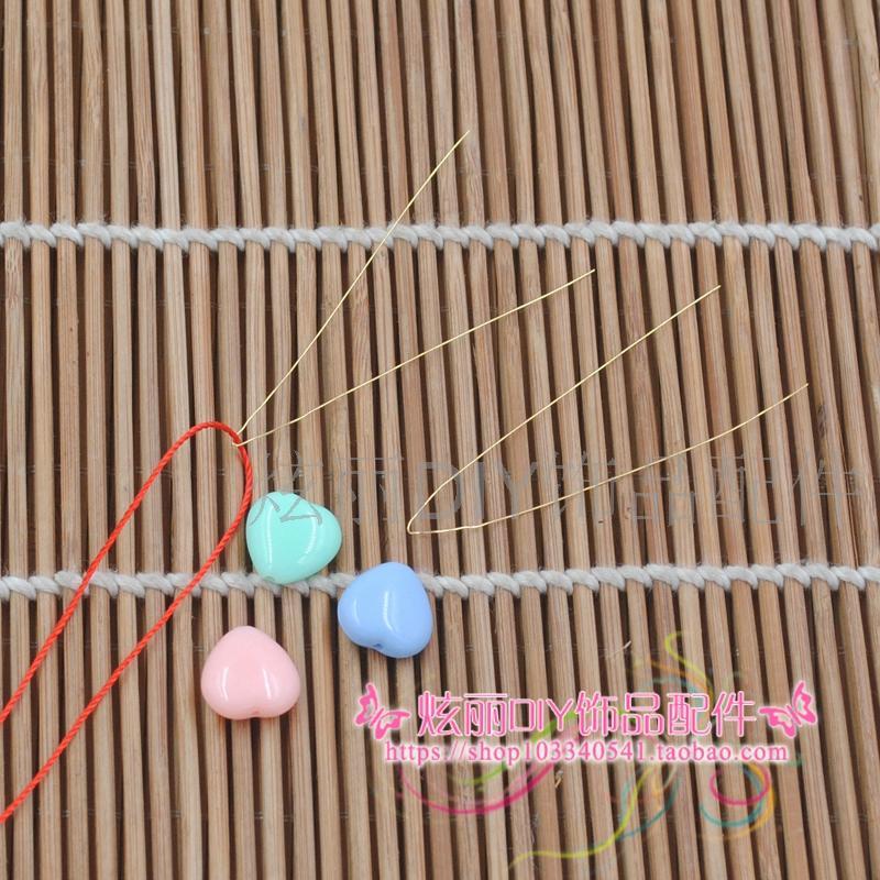 부처님 비즈 쥬얼리 라인 DIY 수제 구슬 도구 스틸 와이어 구리 와이어 구슬 바늘 팔찌 리드 바늘 1