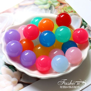 20mm果冻珠手工串珠儿童益智穿珠编织手链穿珠子DIY材料弱势训练