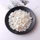 饰服装 20MM双孔仿珍珠米白色ABS填充装 辅料散珠diy手工饰品配件