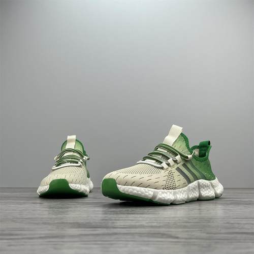 外贸出口男女鞋爆米花踩屎感轻便透气防滑跑鞋学生竞速体考运动鞋