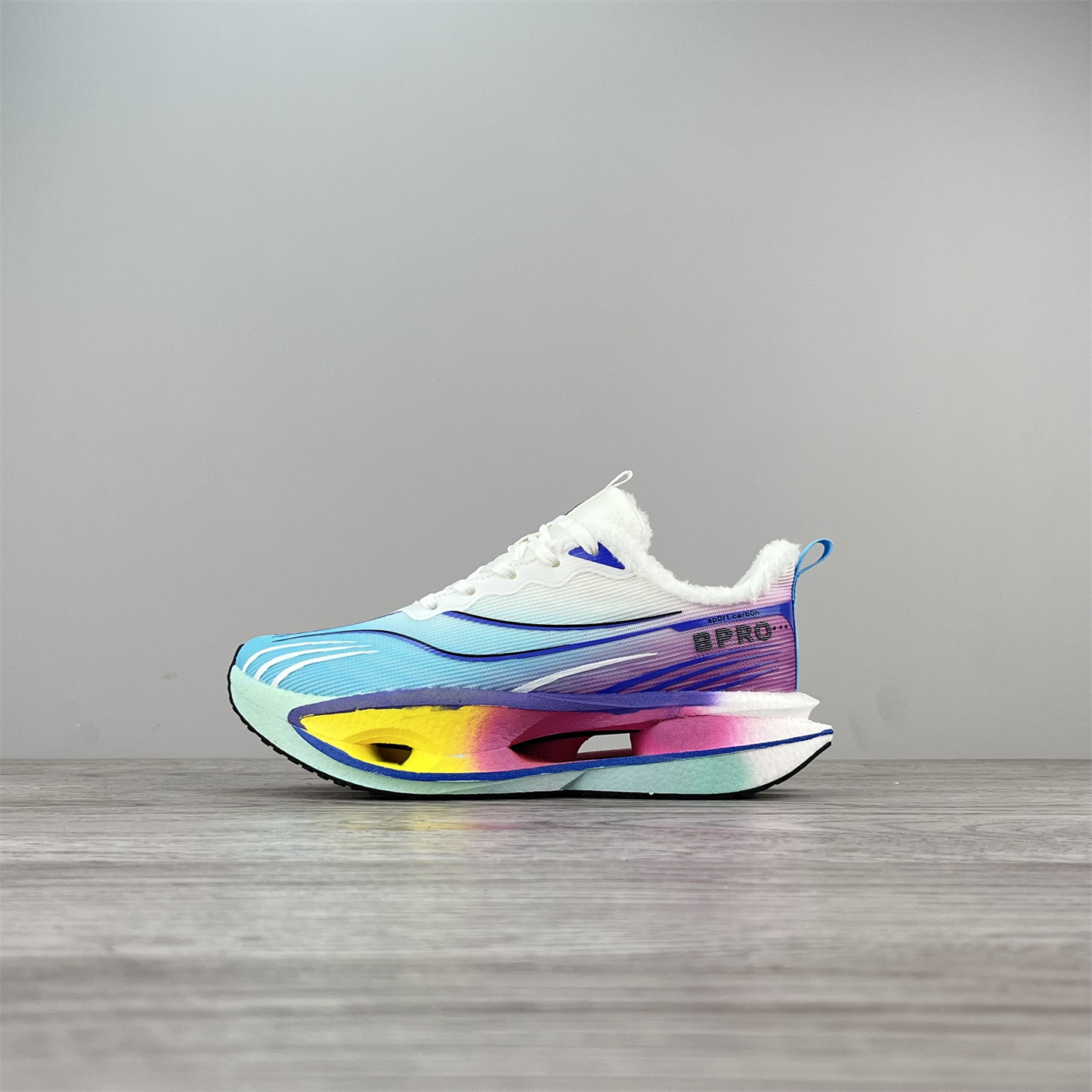 捡漏碳板运动鞋男童冬季加绒保暖棉鞋初中生软底减震防滑跑步鞋