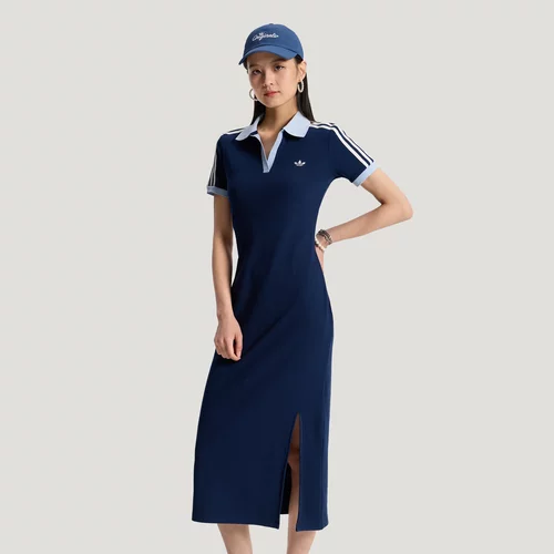 阿迪达斯三叶草女子侧开叉连衣裙