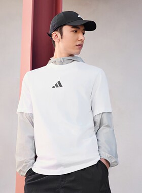 Adidas/阿迪达斯男子26年春款纯棉运动休闲短袖T恤JD1779  JF1092