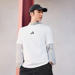 Adidas/阿迪达斯男子26年春款纯棉运动休闲短袖T恤JD1779  JF1092