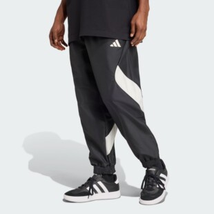 Adidas 网球风梭织宽松运动裤 KB5236 JN1830 阿迪达斯男子25年秋款