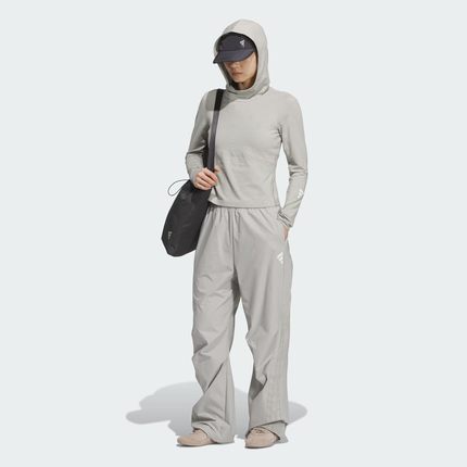 Adidas/阿迪达斯女子25年秋款运动梭织宽松阔腿伞兵裤KC5788 5790