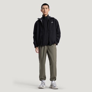 Adidas/阿迪达斯男子26年春款运动三合一加绒连帽外套KW4765 4766