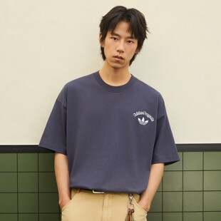 阿迪达斯三叶草男子26年夏新款运动字母印花短袖T恤KT3042 KT3041