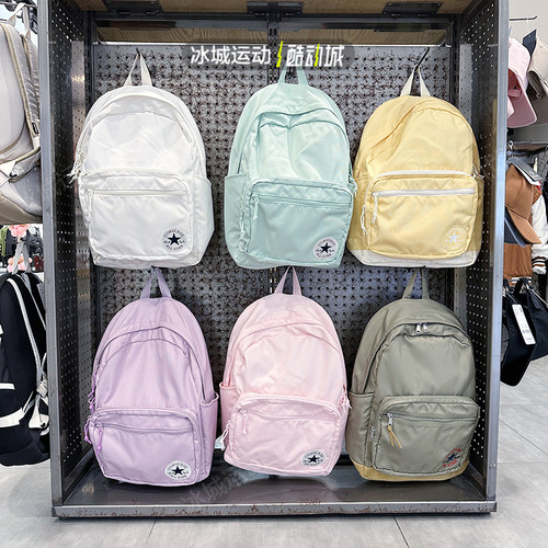 匡威Converse纯色双肩包书包背包