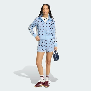 Adidas/阿迪达斯三叶草女子26年夏款复古风波点短裤KV1173 KV1172