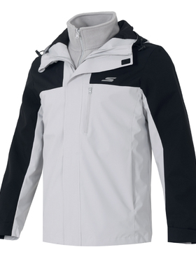 斯凯奇25年冬连帽三合一保暖户外男女夹克外套P425U067-0515-02VP