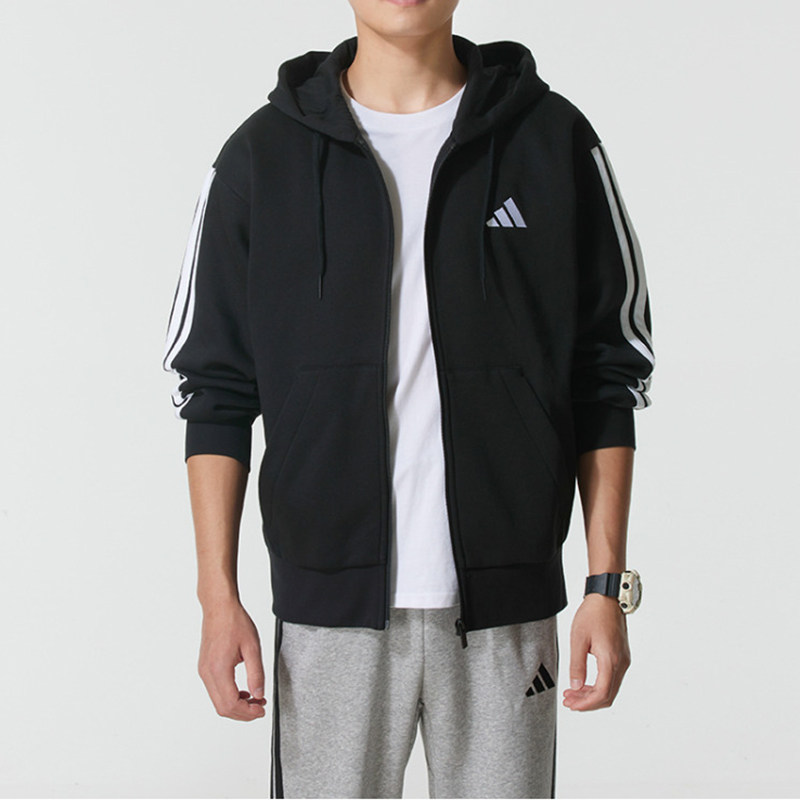 Adidas阿迪达斯2025年冬季男子运动休闲连帽夹克外套JD1870