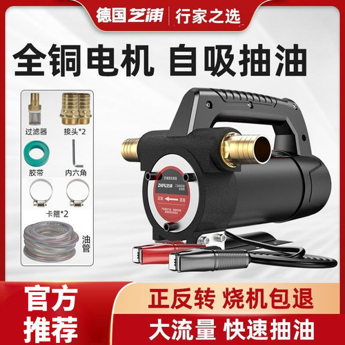 电动抽油泵12v24v正反转柴油泵
