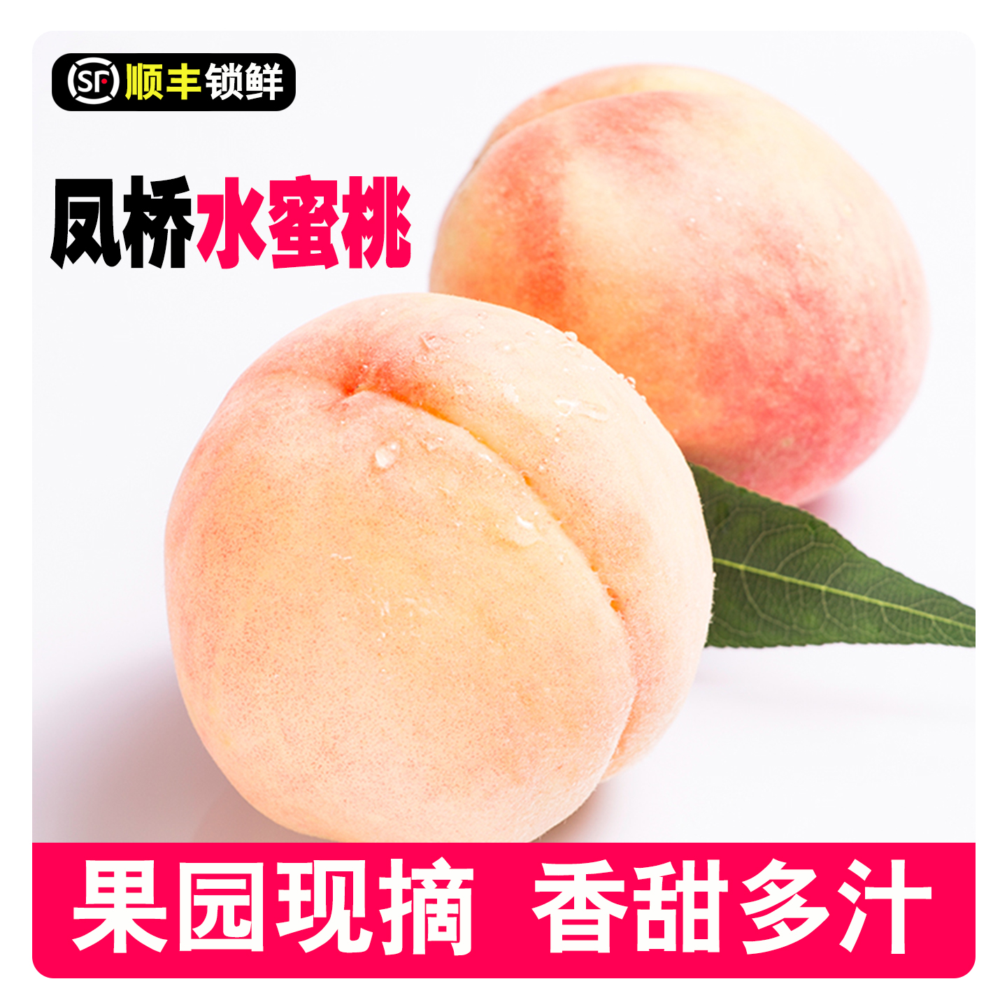 正宗嘉兴凤桥水蜜桃三星特产新鲜水果孕妇大软桃白凤湖景桃子礼盒