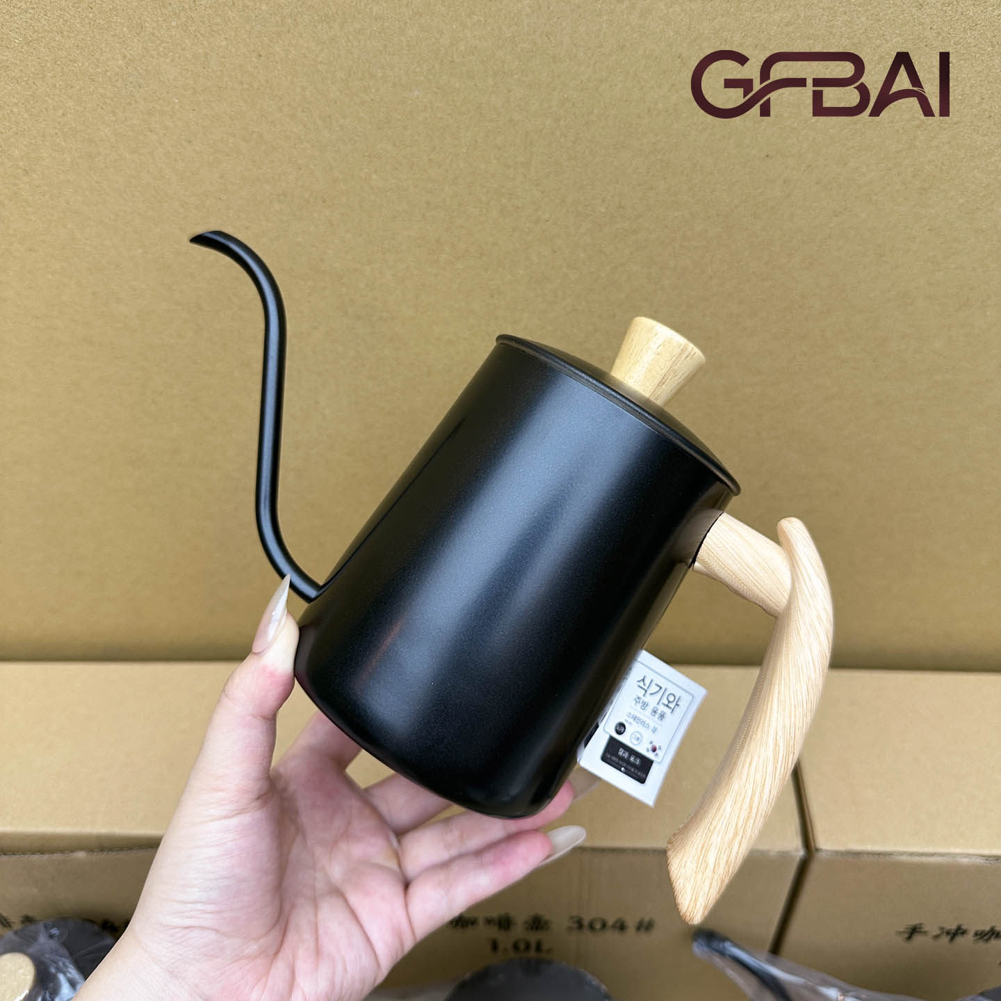 304不锈钢手冲壶家用手冲咖啡壶长嘴细口壶咖啡器具600ml