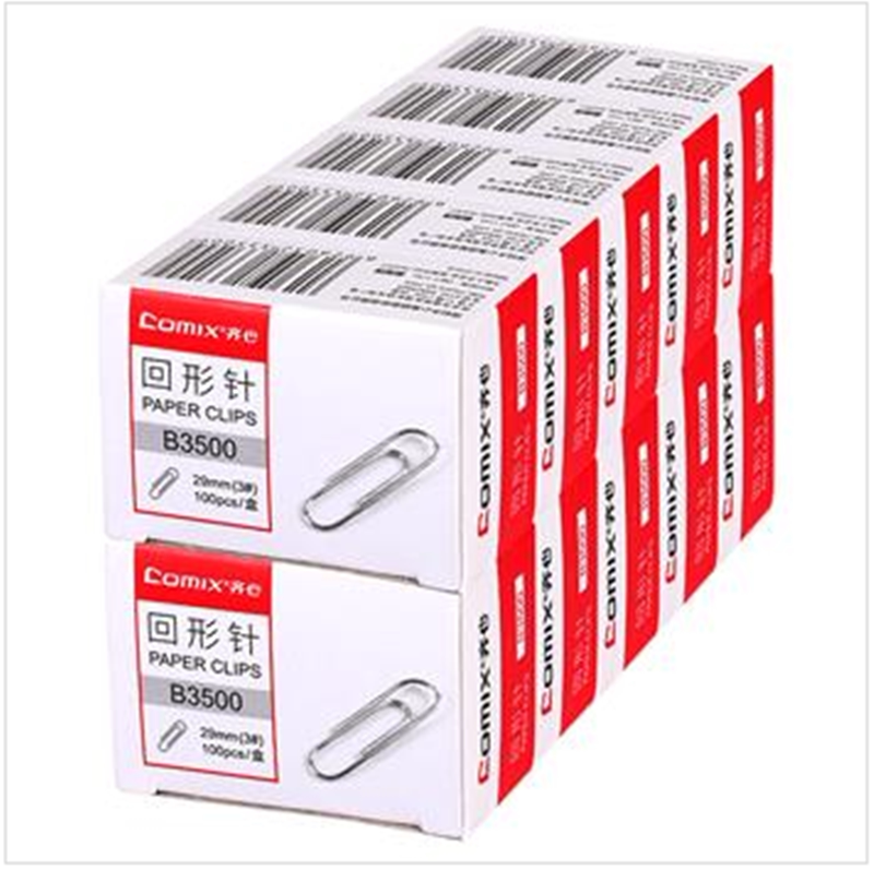 QIXIN B3500 종이 클립 29MM 핀 바인딩 클립 종이 클립 폴더 100개|상자