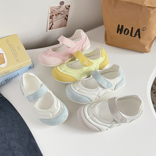 A6010 小众设计感百搭平底休闲鞋 玛丽珍泡芙女生单鞋 2024春夏新款