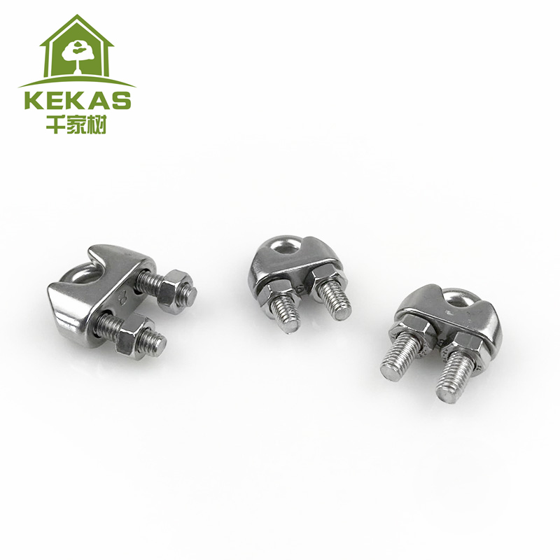 304不锈钢钢丝绳夹头锁库锁头