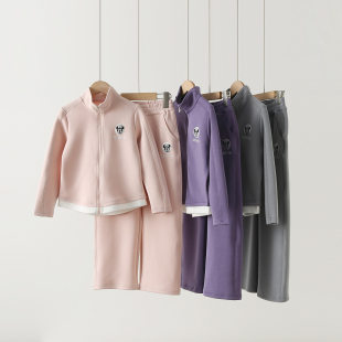 女童立领休闲套装 HD1HT093品牌春季 新品