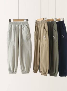 XC-D837童裤夏新款儿童梭织卫裤男女中大童速干户外长裤