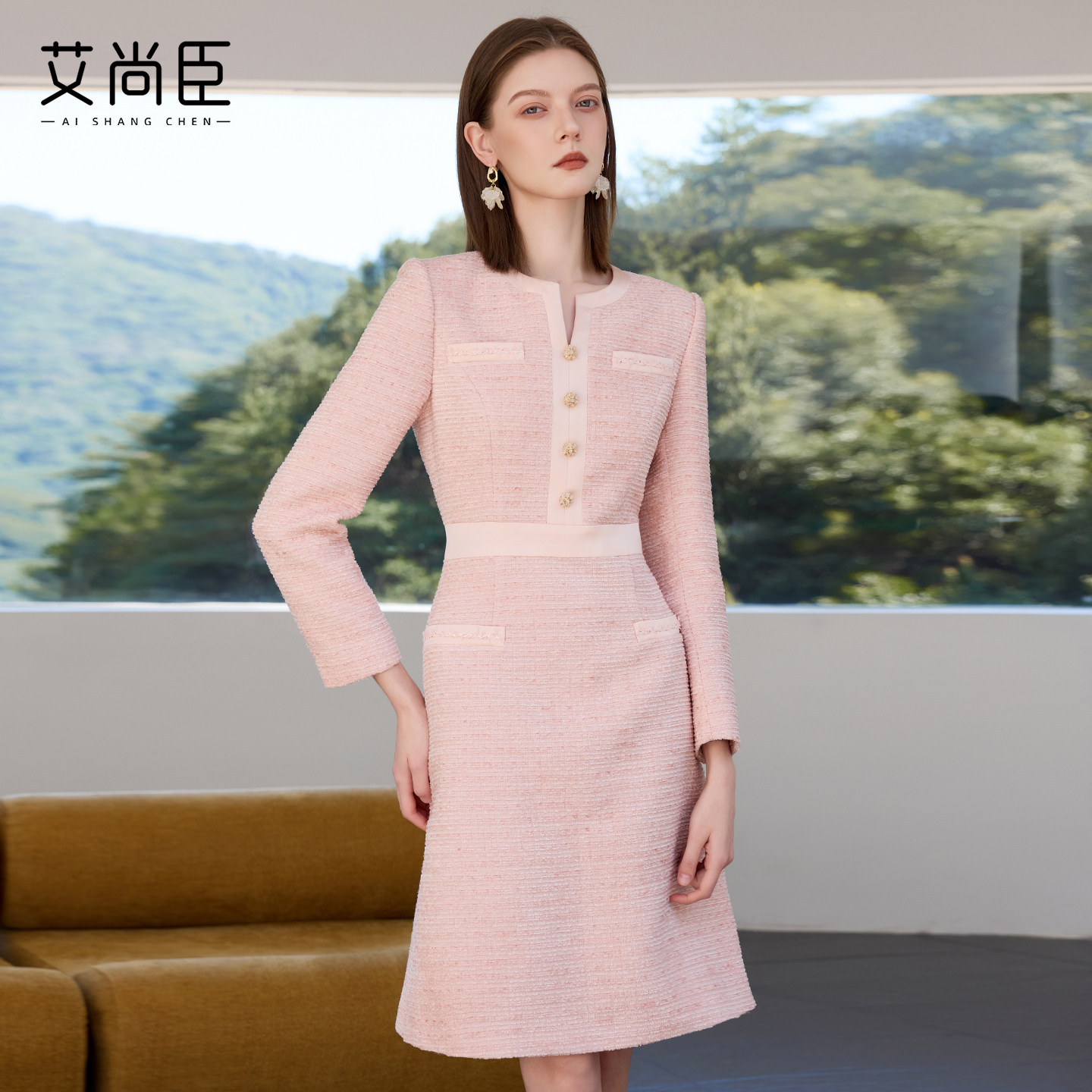 【春色满园】法式小香风连衣裙女优雅通勤裙子高级感名媛气质女装