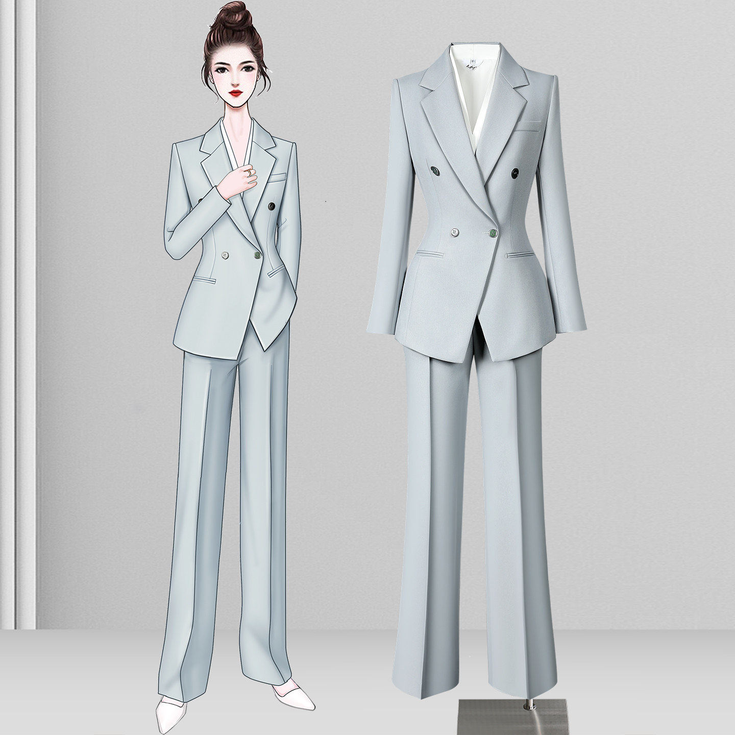 高级感西装套装女2026新款职业气质女神范时尚通勤美业经理工作服